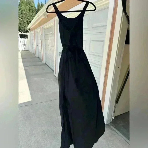 max & ash Dresses & Skirts - MAX+ASH DRESS CROSS ELASTIC STRAPS BACK,SHIRRED WAIST SZ.XL BLACK COLOR.